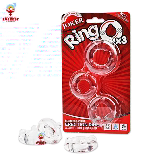  Bộ vòng đeo dương vật chống xuất tinh sớm Joker ORing X3 