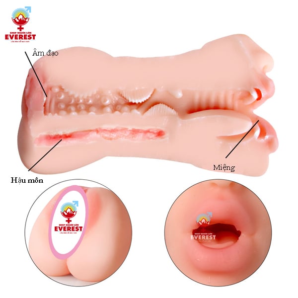  Búp bê cầm tay mini giá rẻ 2 đầu miệng và âm đạo 
