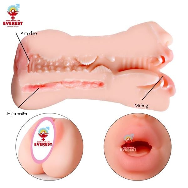  Búp bê cầm tay mini giá rẻ 2 đầu miệng và âm đạo 