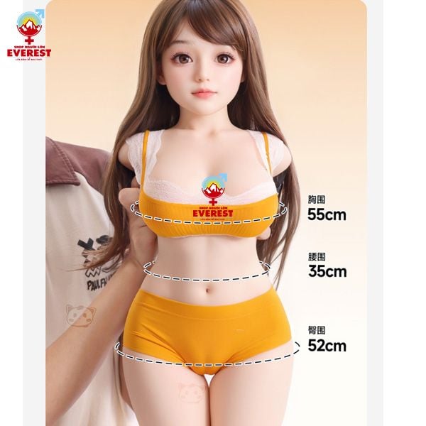  Búp bê tình dục bán thân khung xương có đầu có miệng cao cấp xinh xắn 