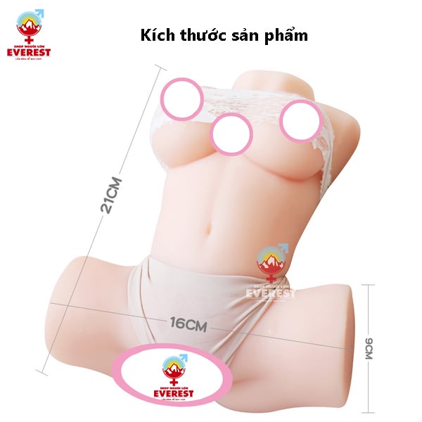  Búp bê tình dục bán thân mini 1.5kg silicon giá rẻ 