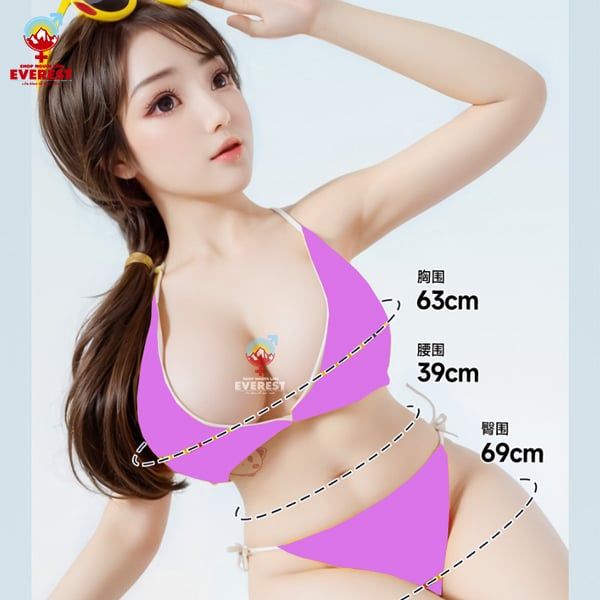  Búp bê tình yêu silicon nguyên khối cao 1m20 giống người thật 