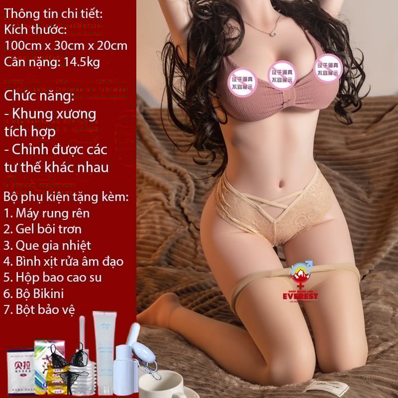  Búp bê toàn thân có chân bộ khung xương chỉnh được dài 100cm 