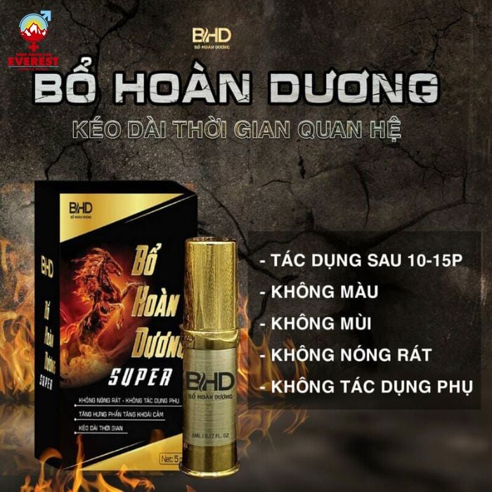  Chai xịt lâu ra bổ hoàn dương supper kéo dài thời gian hiệu quả 