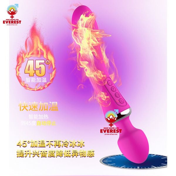  Chày rung 2 đầu có chức năng sưởi ấm 45 độ 