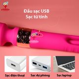  Chày rung Ellie 2 đầu kèm lưỡi rung 10 tần số cực mạnh cao cấp 