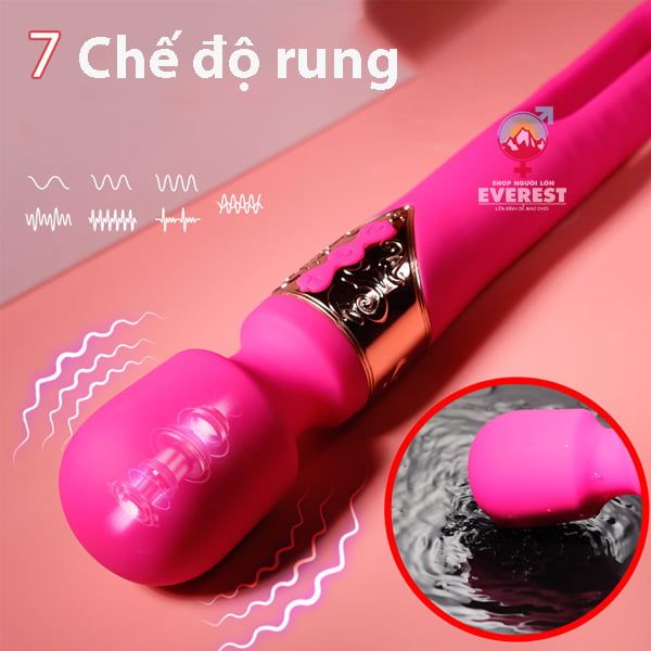  Chày rung Ellie 2 đầu kèm lưỡi rung 10 tần số cực mạnh cao cấp 