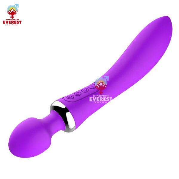  Chày rung tình yêu 2 đầu có tỏa nhiệt 45 độ cao cấp VIBRATTORS 