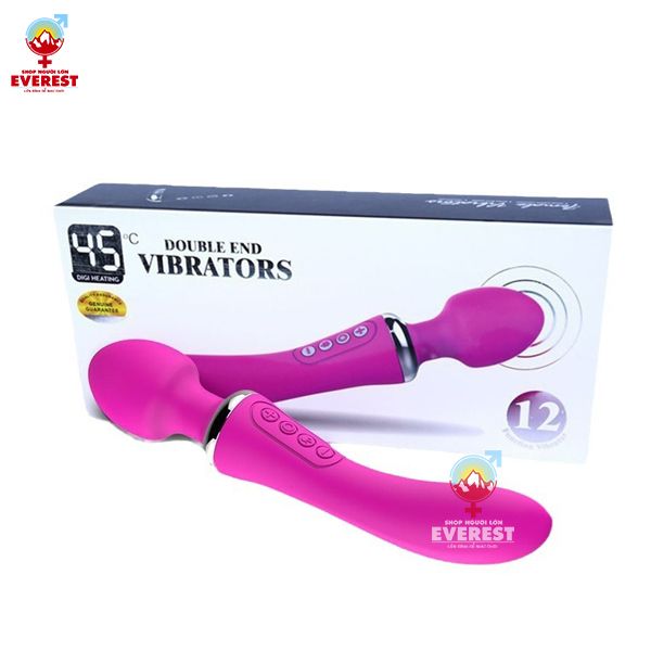  Chày rung tình yêu 2 đầu có tỏa nhiệt 45 độ cao cấp VIBRATTORS 