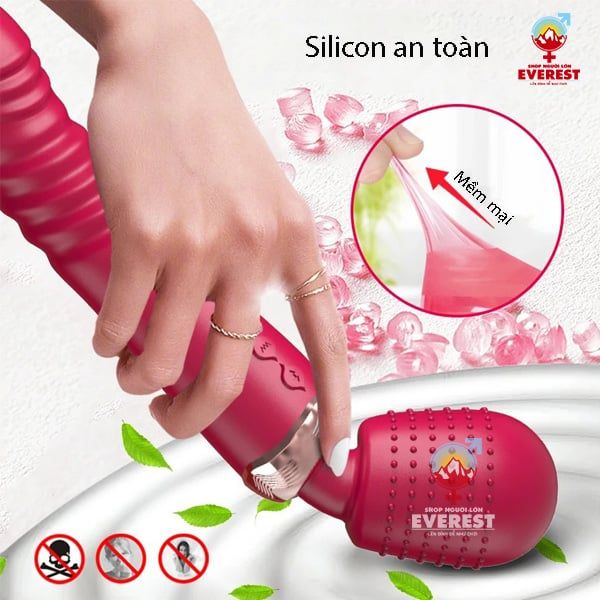  Chày rung tình yêu 2 đầu dương vật rung thụt đa chế độ giá rẻ 