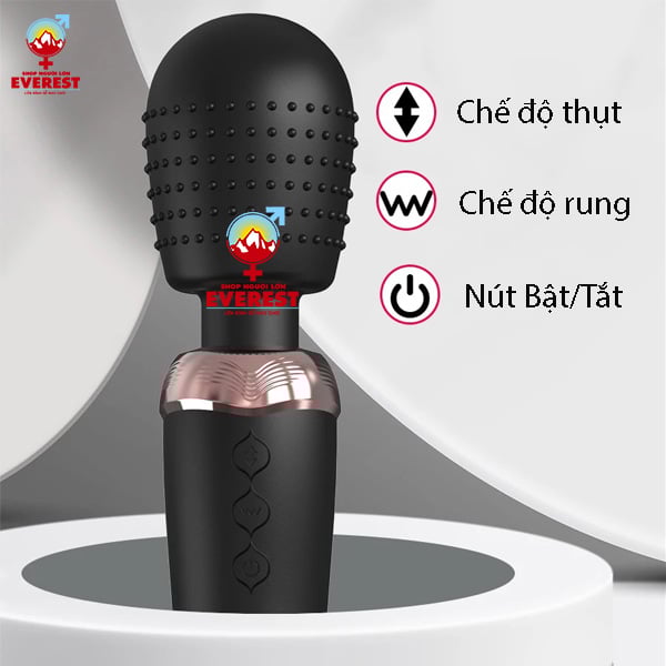  Chày rung tình yêu 2 đầu dương vật rung thụt đa chế độ giá rẻ 