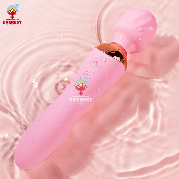  Chày rung tình yêu 2 đầu massage rung 12 tần số đầu sưởi ấm 