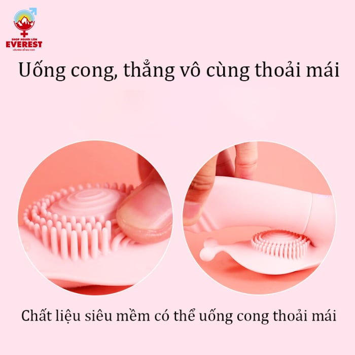  Chíp rung tình yêu hình dương vật tai thỏ Lilo điều khiển từ xa 