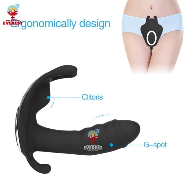  Chip rung tình yêu 5 đầu điều khiểu từ xa remote rung 10 chế độ 