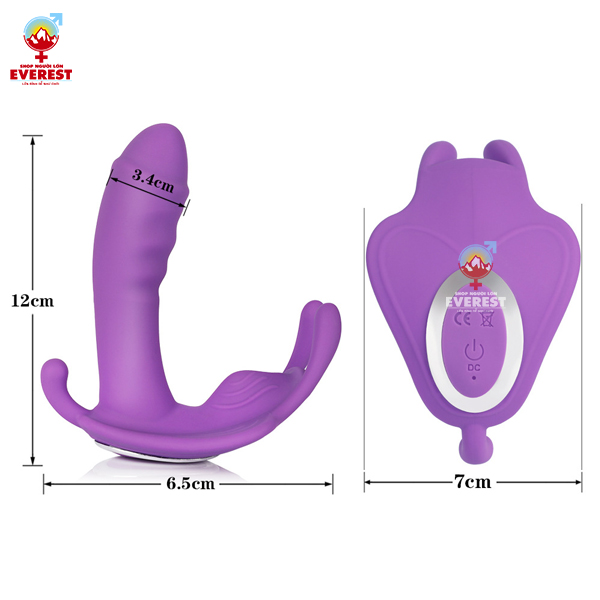  Chip rung tình yêu 5 đầu điều khiểu từ xa remote rung 10 chế độ 