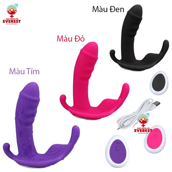  Chip rung tình yêu 5 đầu điều khiểu từ xa remote rung 10 chế độ 