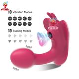  Chip rung tình yêu đầu dương vật kèm đầu hút rung 10 tần số 