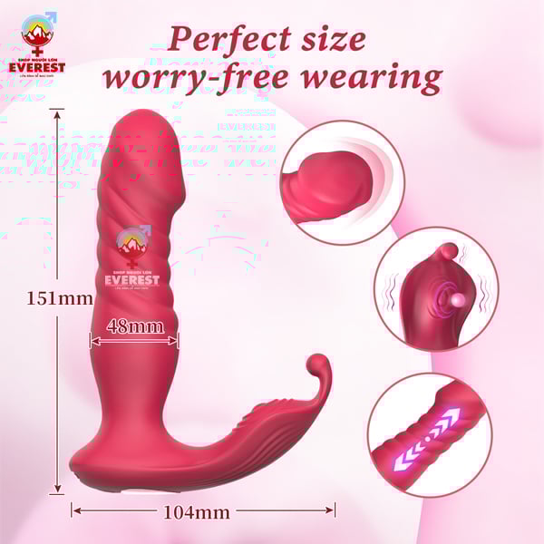  Chip rung tình yêu đầu dương vật kèm đầu massage cao cấp 
