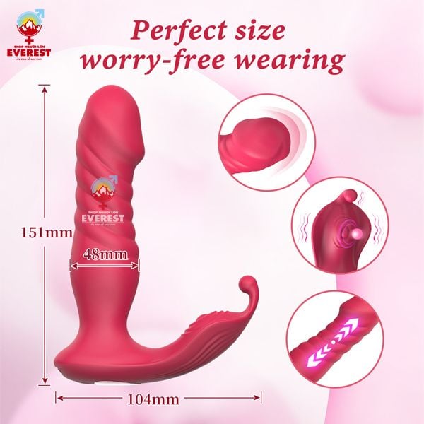  Chip rung tình yêu đầu dương vật kèm đầu massage cao cấp 