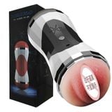  Cốc thủ dâm 2 đầu âm đạo và miệng bú mút rung rên cầm tay 