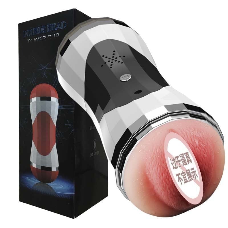 Cốc thủ dâm 2 đầu âm đạo và miệng bú mút rung rên cầm tay 