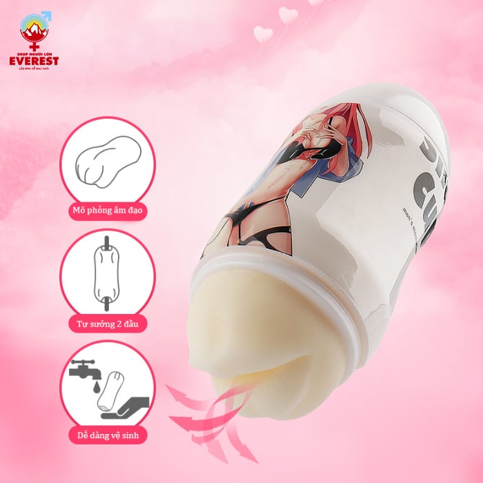  Cốc thủ dâm 2 đầu miệng và âm đạo giả anime giá rẻ cho nam 