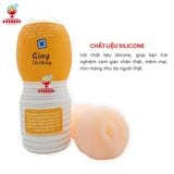  Cốc thủ dâm Qing hình âm đạo màu trắng cam giá rẻ cho nam 
