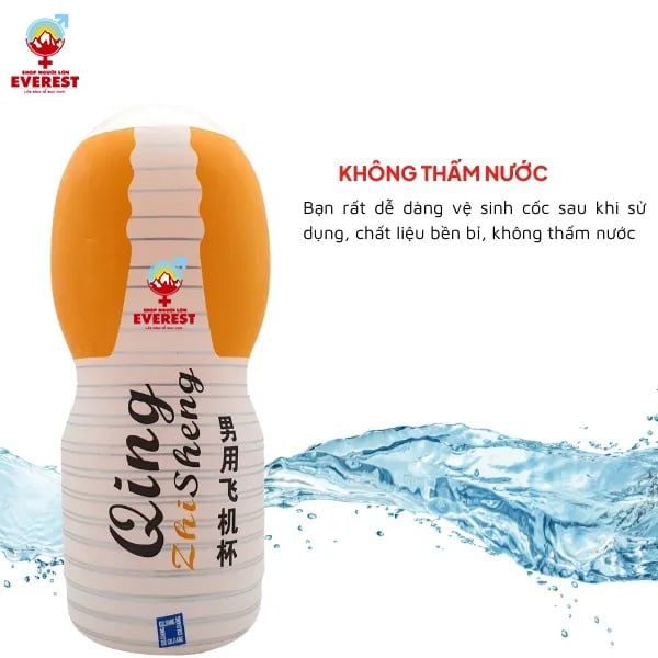  Cốc thủ dâm Qing hình âm đạo màu trắng cam giá rẻ cho nam 