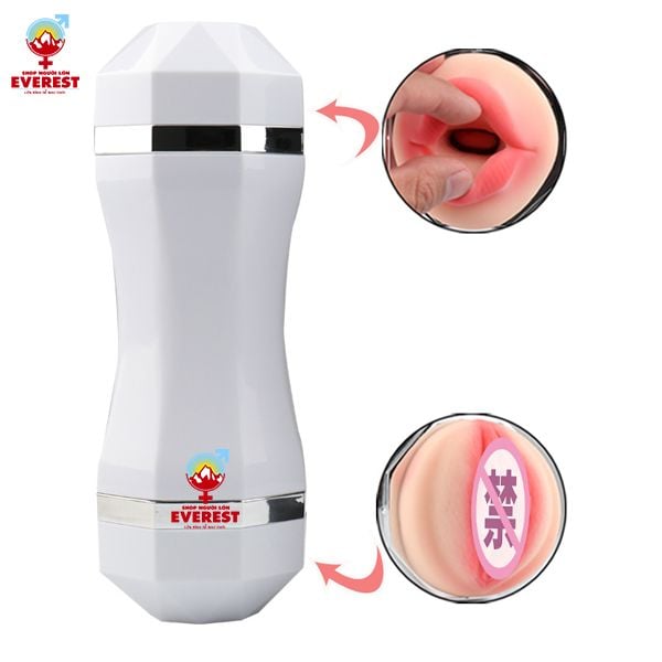  Cốc thủ dâm Snail 2 đầu 24 chế độ rung kèm rên có đế hít tường 