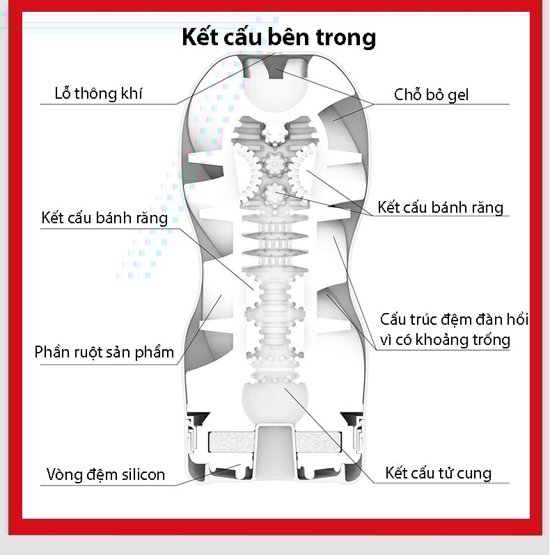  Cốc Thủ Dâm Tenga Air Cushion Cup Hàng Chính Hãng Nhật Bản 