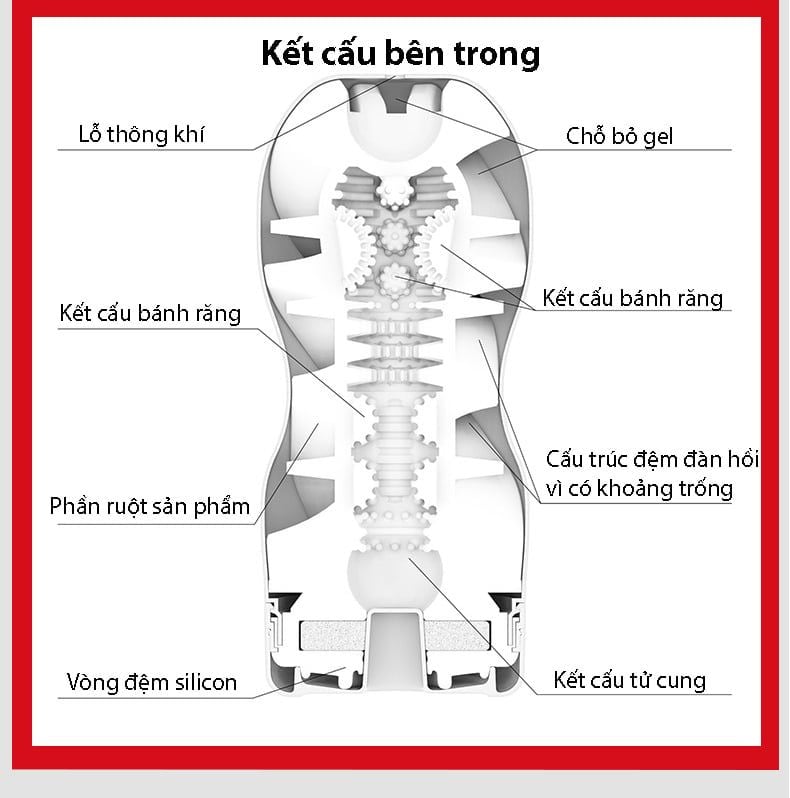  Cốc Thủ Dâm Tenga Air Cushion Cup Hàng Chính Hãng Nhật Bản 