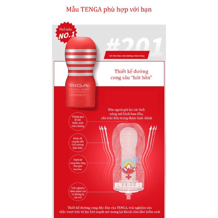  Cốc Thủ Dâm Tenga Vacuum Cup Hàng Chính Hãng Nhật Bản 