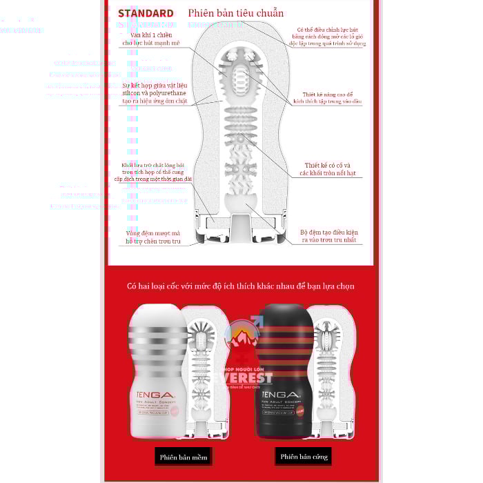  Cốc Thủ Dâm Tenga Vacuum Cup Hàng Chính Hãng Nhật Bản 
