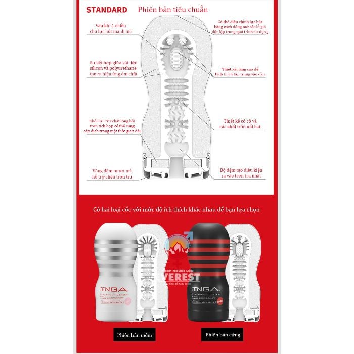  Cốc Thủ Dâm Tenga Vacuum Cup Hàng Chính Hãng Nhật Bản 