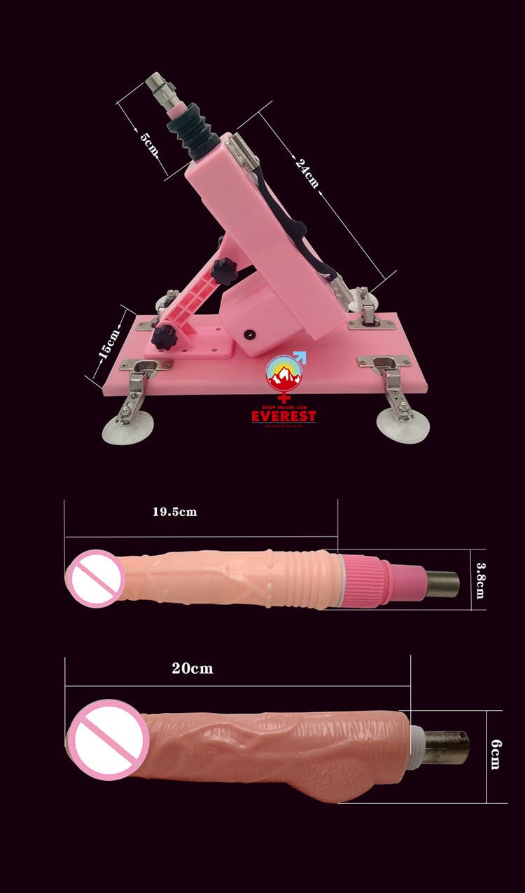  Máy dương vật giả tự động rung thụt cao cấp Machine Gun 