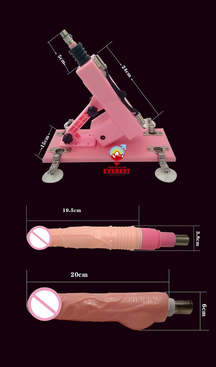  Máy dương vật giả tự động rung thụt cao cấp Machine Gun 
