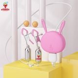  Máy rung núm vú kẹp đầu ti ngực 3 đầu sạc usb siêu kích thích 
