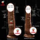  Dương vật giả cong rung xoay thụt 7 tần số kèm tỏa nhiệt 