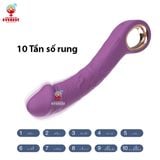  Dương vật giả silicon cầm tay 10 chế độ rung cao cấp 
