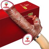  Dương vật giả silicon cầm tay 2 đầu thụt kèm lưỡi liếm cao cấp 