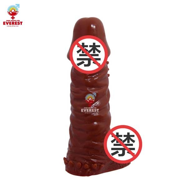  Dương vật rỗng ruột silicon có gai tăng kích thước giá rẻ 