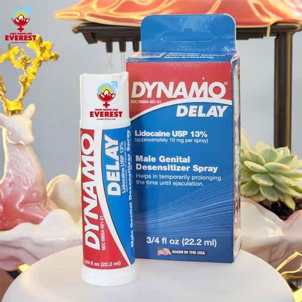  Dynamo delay chai xịt chống xuất tinh sớm kéo dài thời gian 