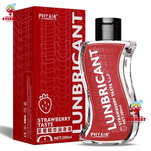  Gel bôi trơn gốc nước mượt mịn Hương Dâu Phyair 200ml 