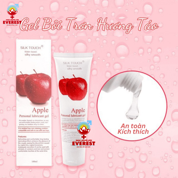  Gel bôi trơn Silk Touch Apple 100ml hương táo thơm mát 