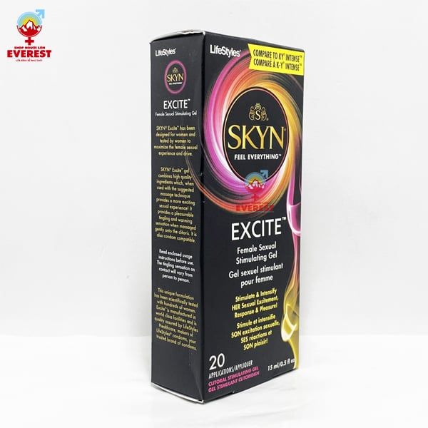 Gel bôi trơn kích dục SKYN EXCITE tăng khoái cảm cao cấp cho nữ 