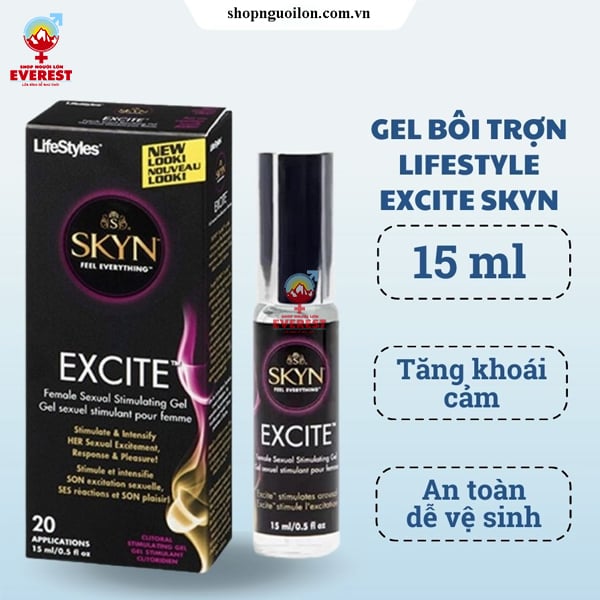  Gel bôi trơn kích dục SKYN EXCITE tăng khoái cảm cao cấp cho nữ 