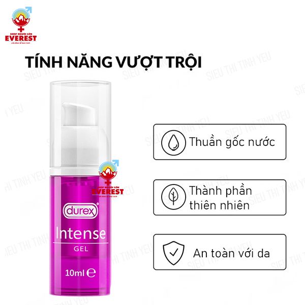  Gel bôi trơn kích dục tăng khoái cảm Durex Intense cho nữ 