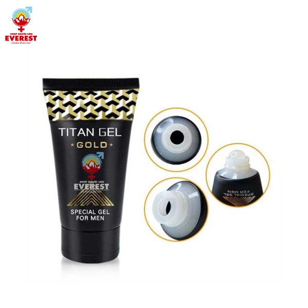  Gel bôi trơn tăng kích thước cao cấp Titan Gold-50ml 