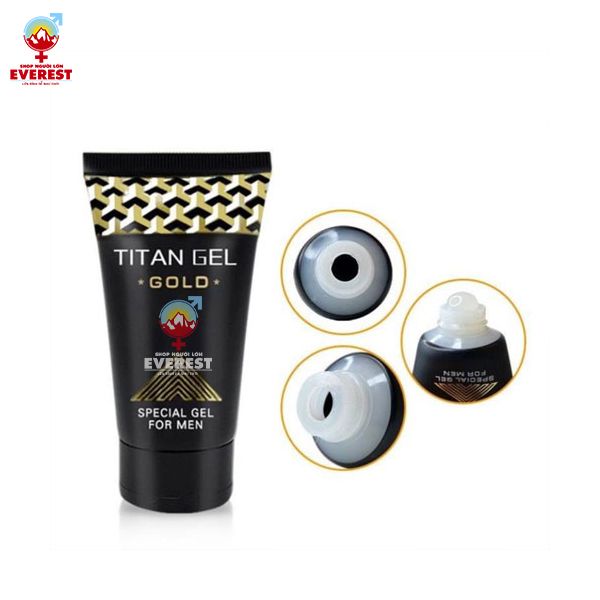  Gel bôi trơn tăng kích thước cao cấp Titan Gold-50ml 