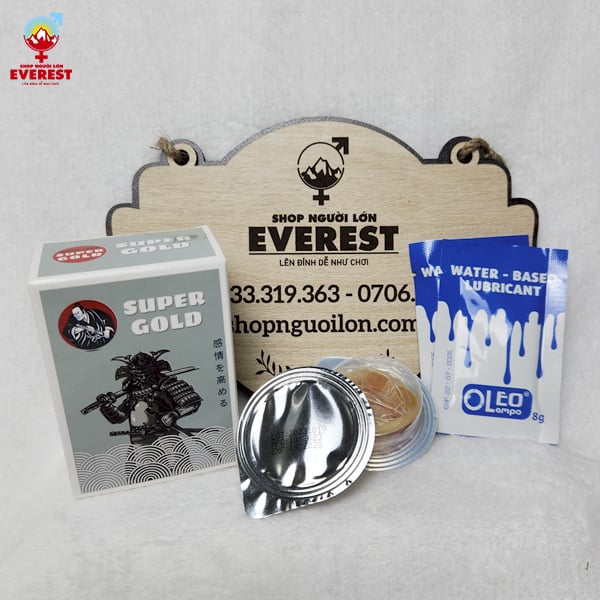  Bao Cao Su Supper Gold Bi Siêu Kích Thích hộp 2 chiếc 